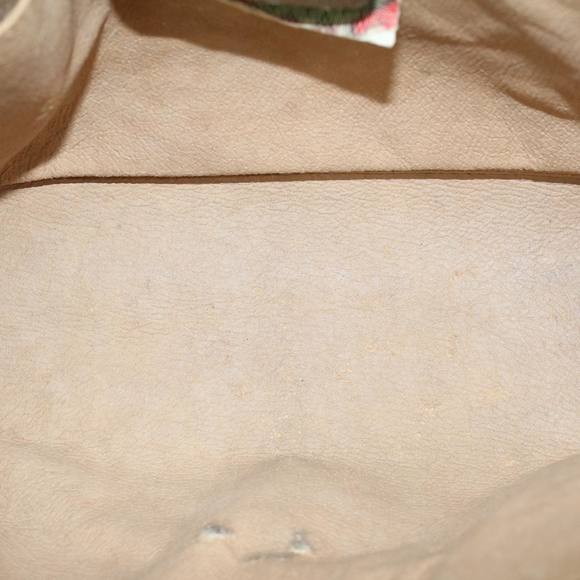 GUCCI GG Canvas Web Sherry Line Clutch Bag Beige Red Green 89 01 030 Auth 43905 - Picture 10 of 16